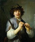 Govert Teunisz Flinck Rembrandt as a Shepherd painting